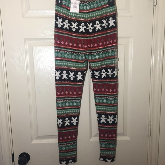 NWT SO XS Hatchi Holiday Leggings Gingerbread Man - Picture 5 of 8